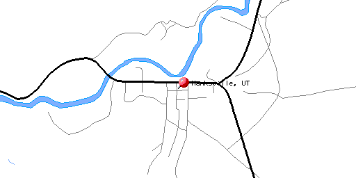 Map of Hanksville, UT