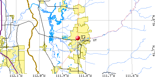 Map of Logan, UT
