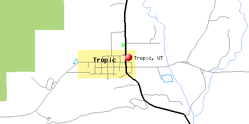 Map of Tropic, UT