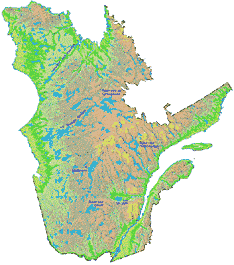 Quebec map