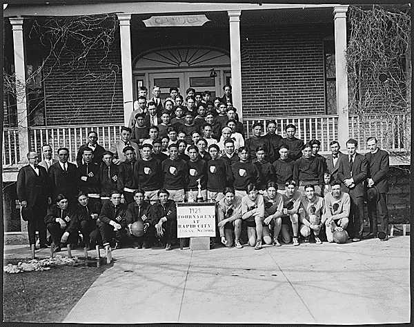 Eight boys teams, Rapid City Indian School