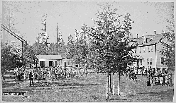 Students in cadet uniforms, Oregon