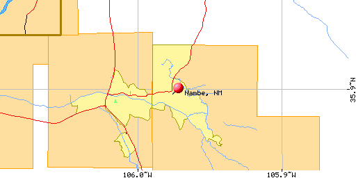 map of Nambe